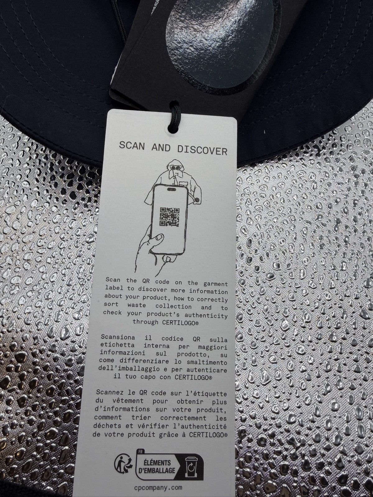 C.P. Company × Palace PALACE C.P. COMPANY PLAIN PAPER TOUCH GOGGLE BASEBALL CAP Size ONE SIZE - 9 Thumbnail