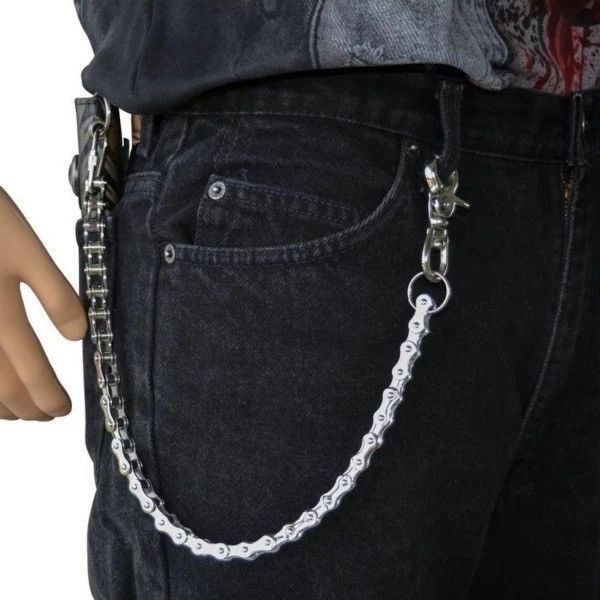 Jewelry Punk Rock Unique Bike Chain Pant Size ONE SIZE - 1 Thumbnail
