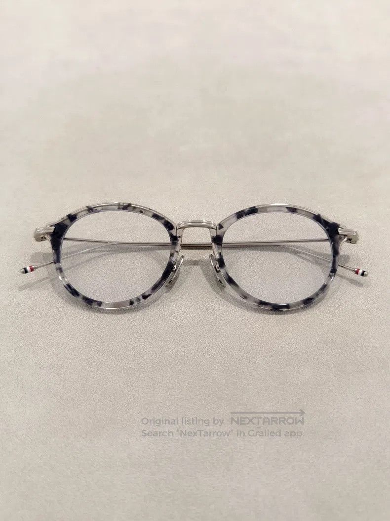 Thom Browne Thom Browne Gray tortoiseshell frame Size ONE SIZE - 1 Thumbnail