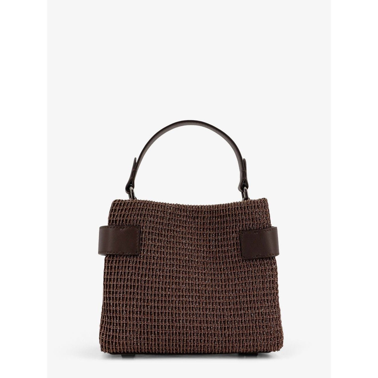 Brunello Cucinelli BRUNELLO CUCINELLI Essence Small $5900 Brown Top Handle Bag Size ONE SIZE - 1 Thumbnail