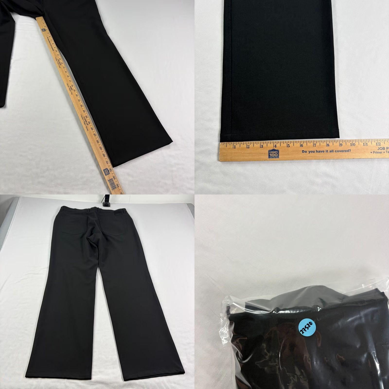 Vintage ALBERTO Pants Mens Size 34 Chino Stretch Black Flat Front 32in Inseam Casual Regular Wool? Polyester Blend, Viscose Size US 34 / EU 50 - 8 Thumbnail