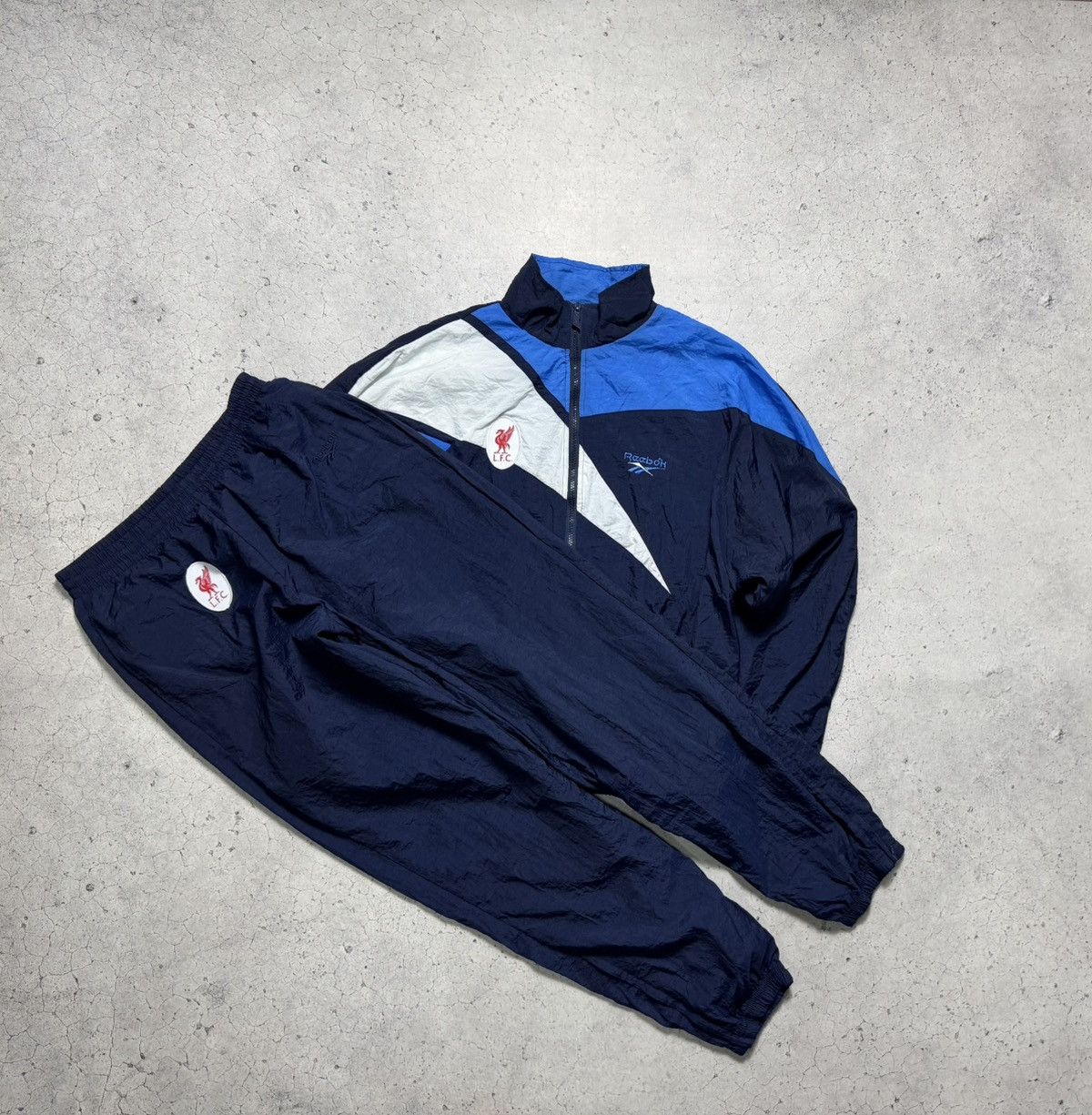 Reebok Reebok FC Liverpool Vintage 90’s Track Suit Jacket & Pants Size US M / EU 48-50 / 2 - 1 Thumbnail