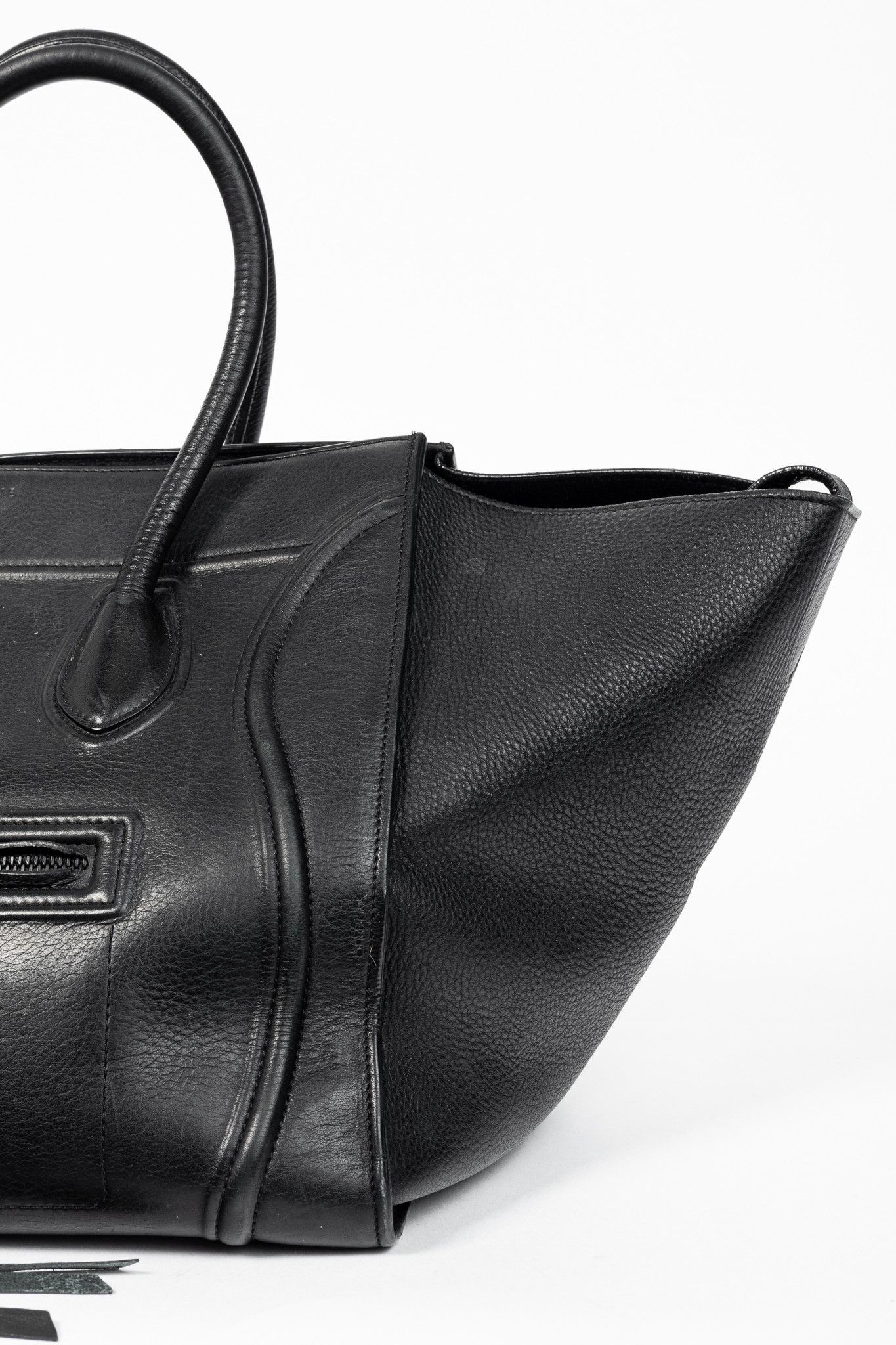 Celine Celine Medium Phantom Luggage Black Leather Tote Size ONE SIZE - 8 Thumbnail