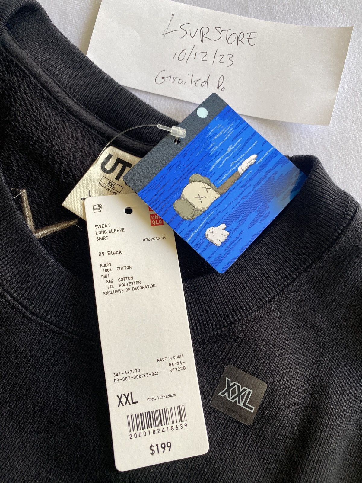 Kaws × Uniqlo Kaws x Uniqlo Companion 09 Black Crewneck XXL Rare Size* Size US XXL / EU 58 / 5 - 6 Thumbnail