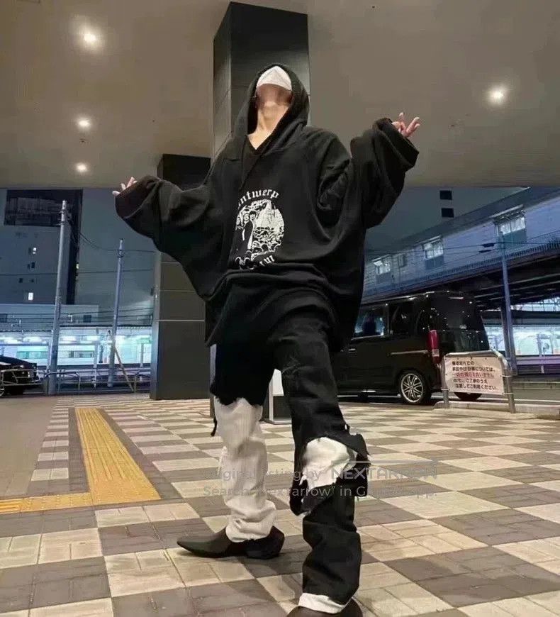 Raf Simons Raf Simons Black and White Distressed Denim Pants. Size US 32 / EU 48 - 6 Thumbnail