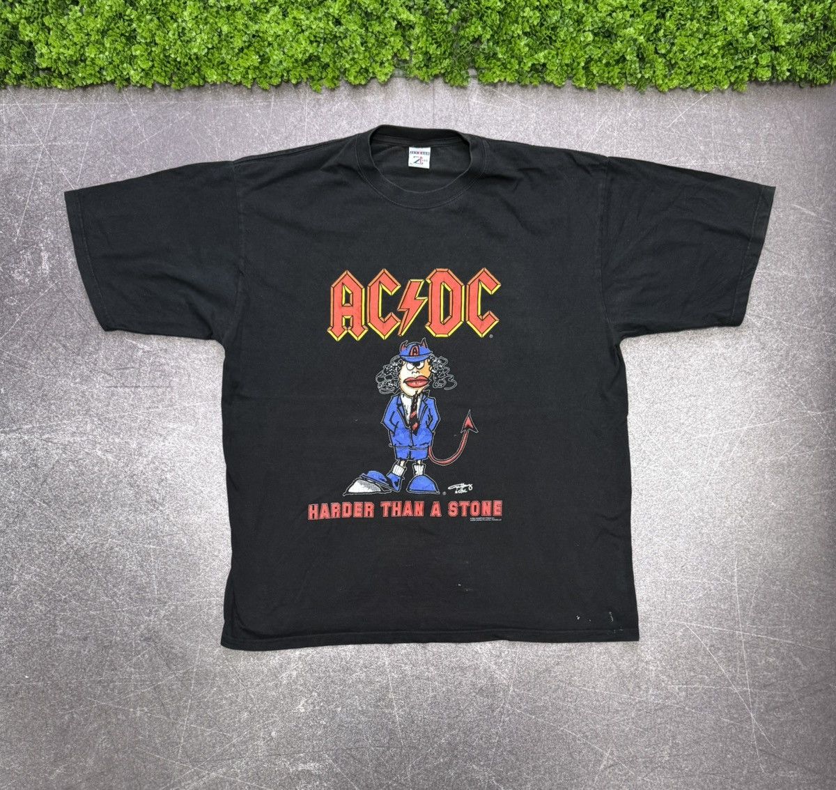 Band Tees Ac Dc 2000 Harder Than A Stone Vintage t Shirt Rock Band Size US XL / EU 56 / 4 - 1 Thumbnail