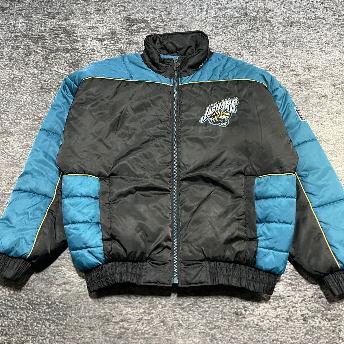 Pro Player VINTAGE 90s JACKSONVILLE JAGUARS PRO PLAYER PUFFER JACKET Size US L / EU 52-54 / 3 - 3 Thumbnail