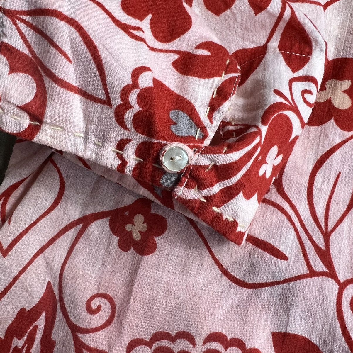 PPFM 2000s PPFM Floral Half Button Shirt Size US L / EU 52-54 / 3 - 4 Thumbnail