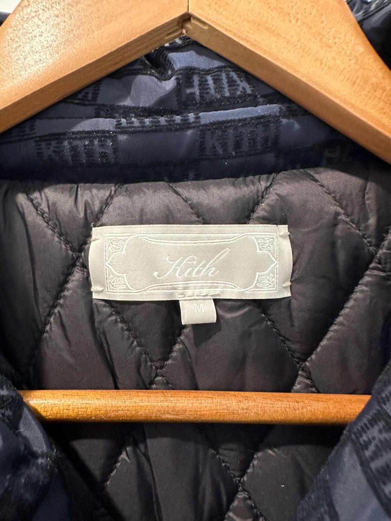 Kith Kith Flocked Monogram Puffed Devon Shirt - Nocturnal Size US M / EU 48-50 / 2 - 5 Thumbnail
