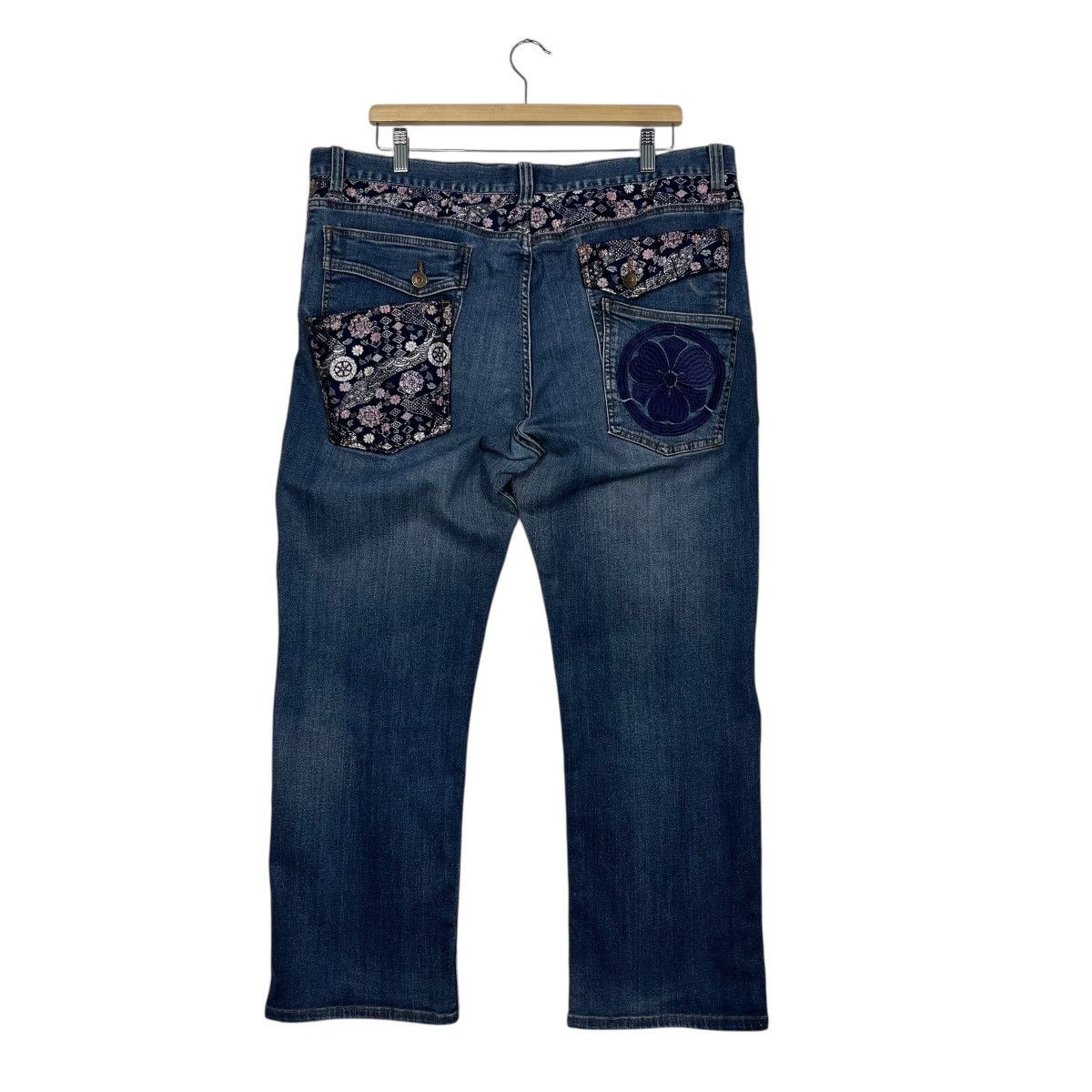 Japanese Brand Vintage Japanese Designer Embroidery Logo Denim Size US 38 / EU 54 - 1 Thumbnail