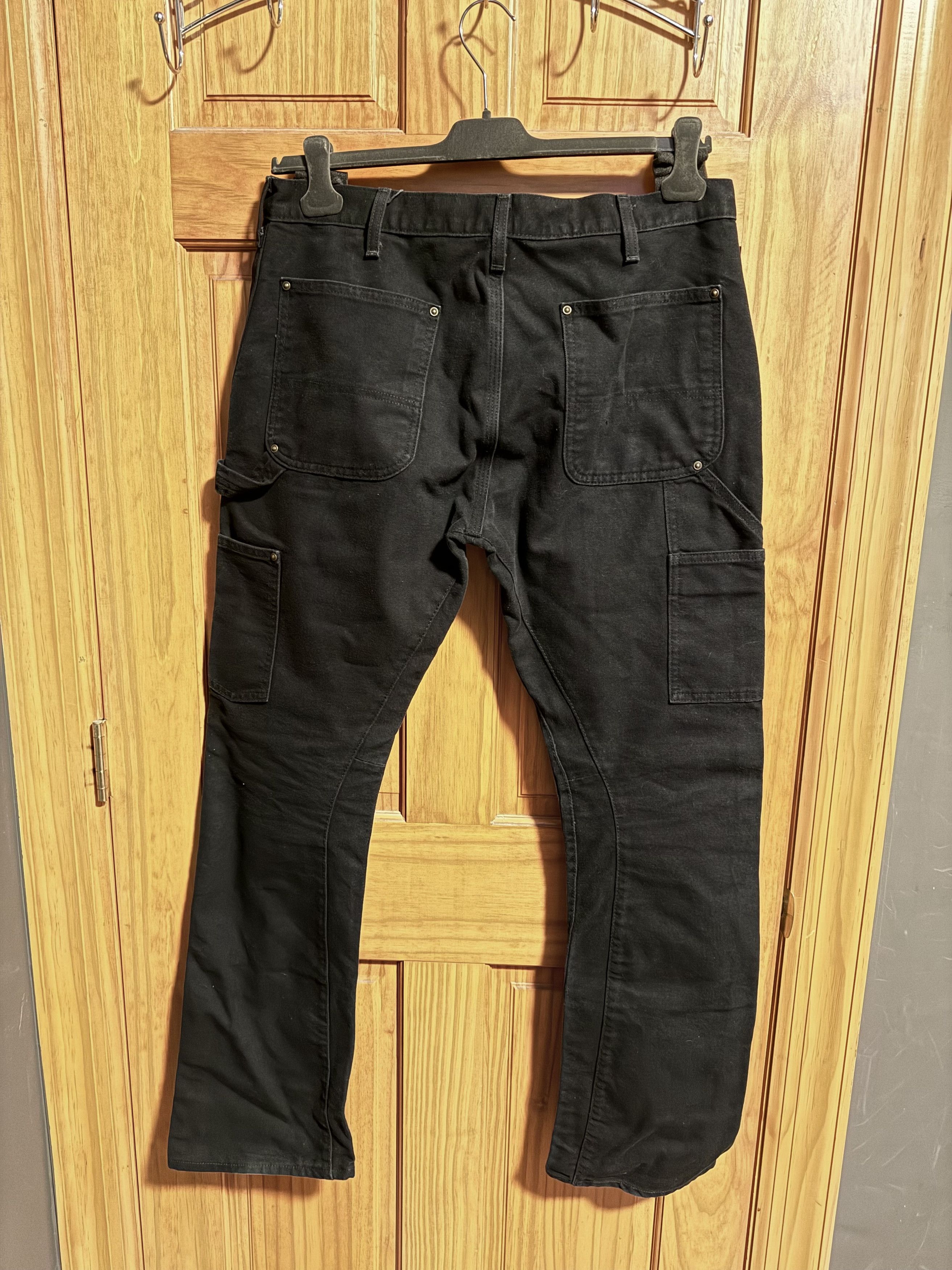 Carhartt Custom Double Knee Flared Carpenters Dungaree - Black - 34 Size US 34 / EU 50 - 3 Thumbnail