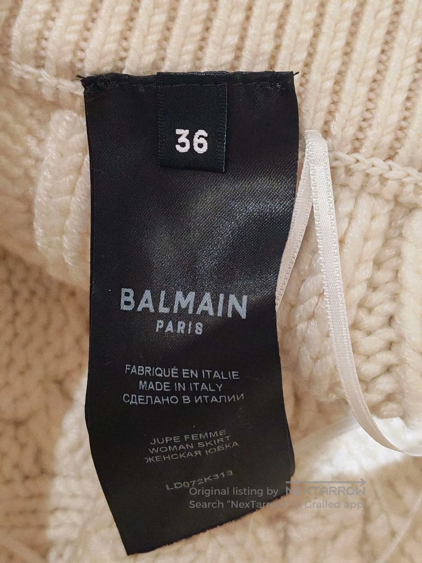 Balmain Balmain Silver Sequin Knit Set. Size XS / US 0-2 / IT 36-38 - 9 Thumbnail