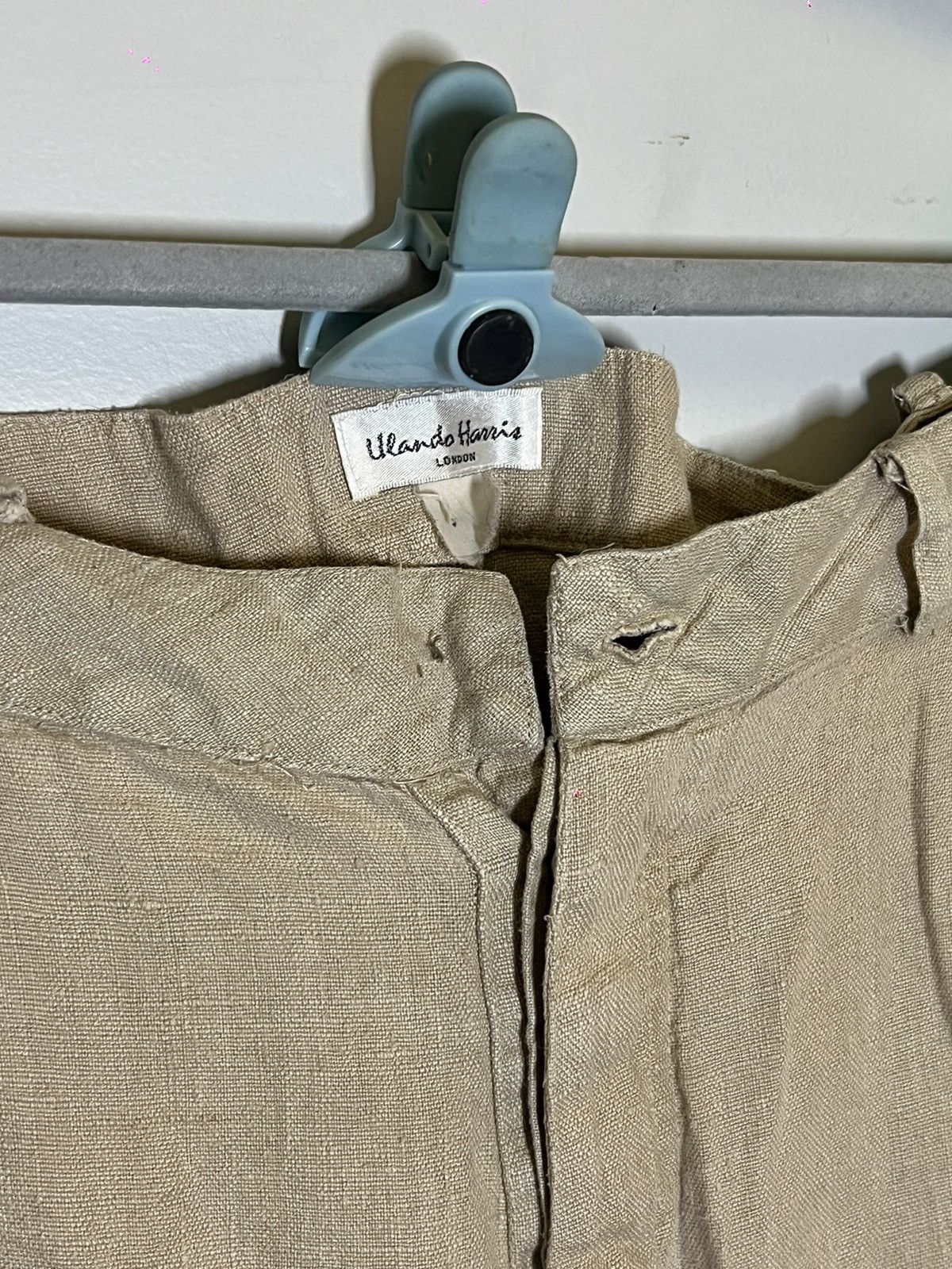 Vintage Ulando Harris Beige Canvas Pants Size 26" / US 2 / IT 38 - 3 Thumbnail
