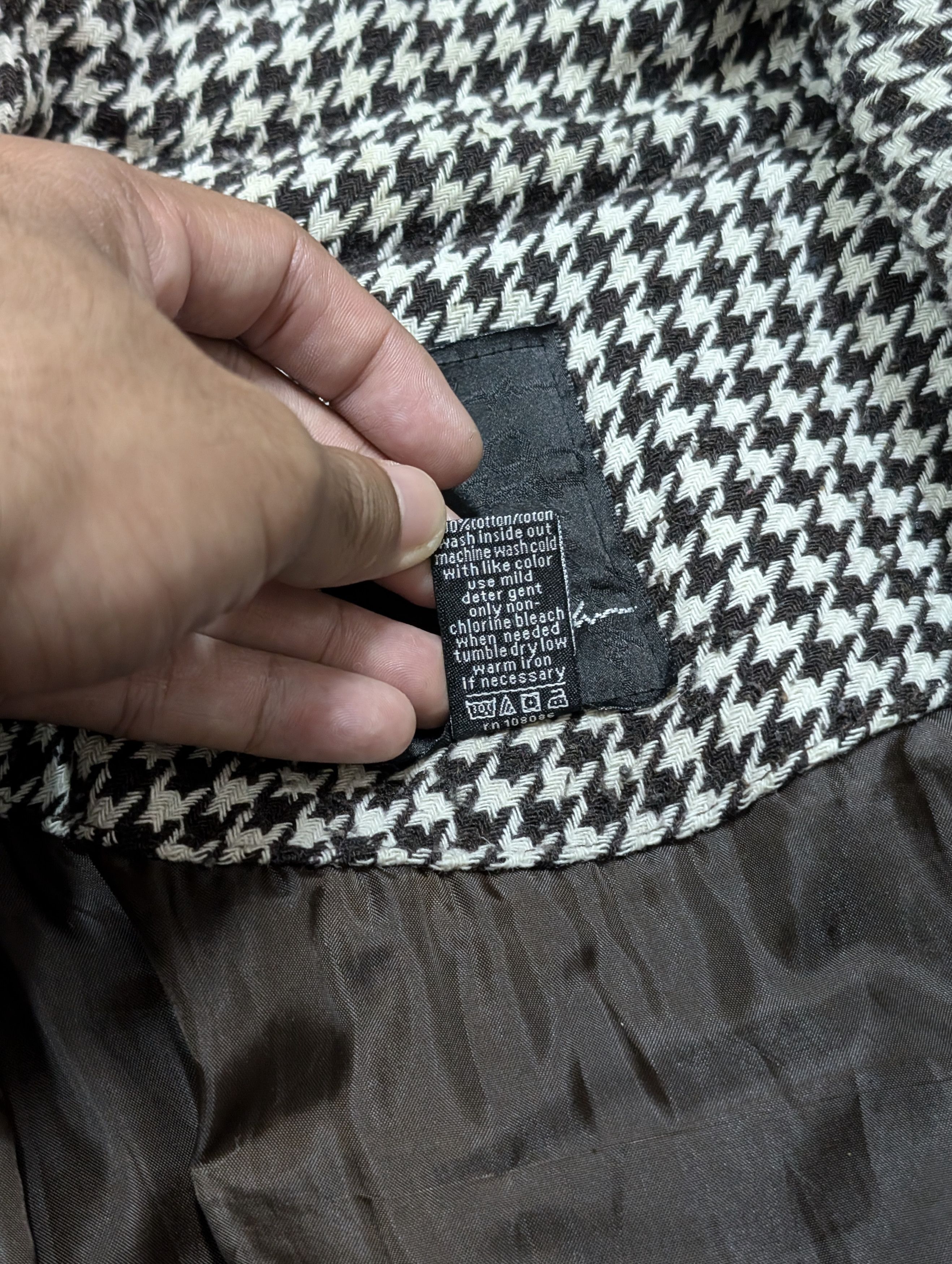 Sean John Vintage Sean John Houndstooth Zipper Jacket Oversized Size US XXL / EU 58 / 5 - 10 Thumbnail