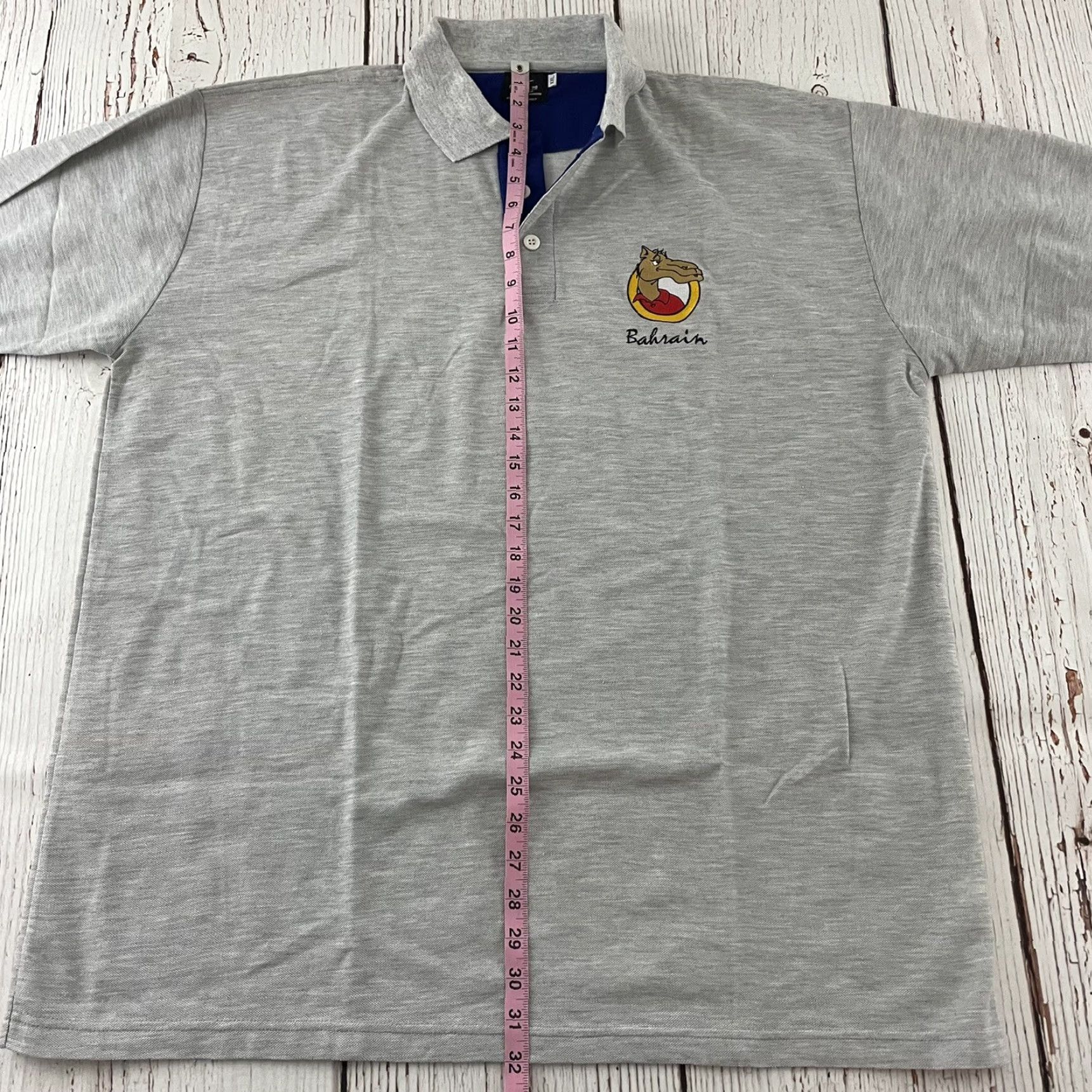 Vintage VINTAGE Bahrain 19998 World Cup France Short Sleeve Polo Shirt Men's 2XL Gray Size US XXL / EU 58 / 5 - 5 Thumbnail