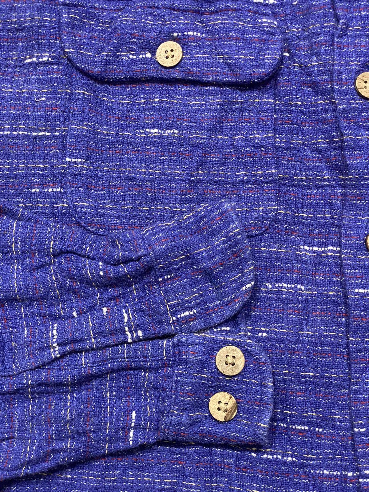 Japanese Brand Vintage Work Plant knit flannel Size US L / EU 52-54 / 3 - 2 Thumbnail