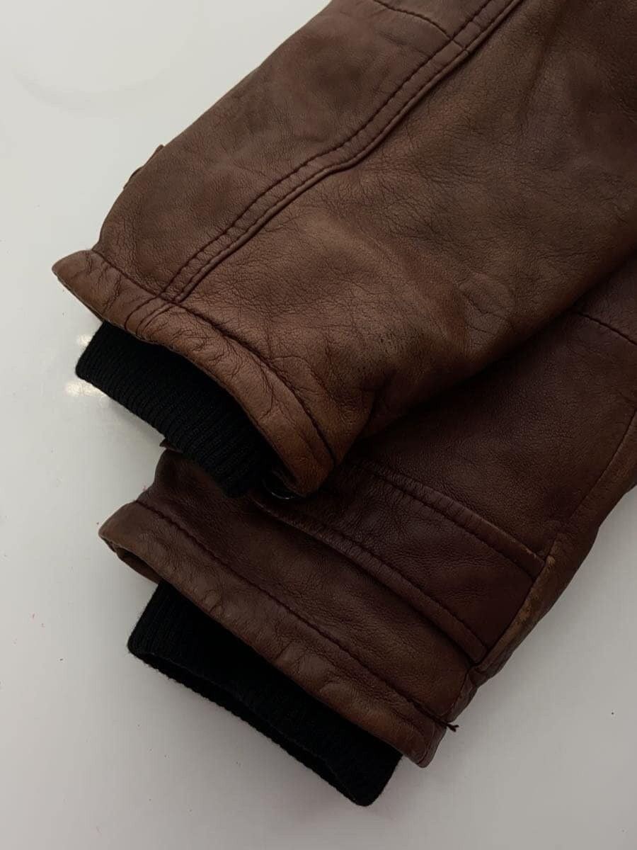 Avirex Avirex Plain Sheep Leather Jacket Blouson Brown Size US L / EU 52-54 / 3 - 5 Thumbnail