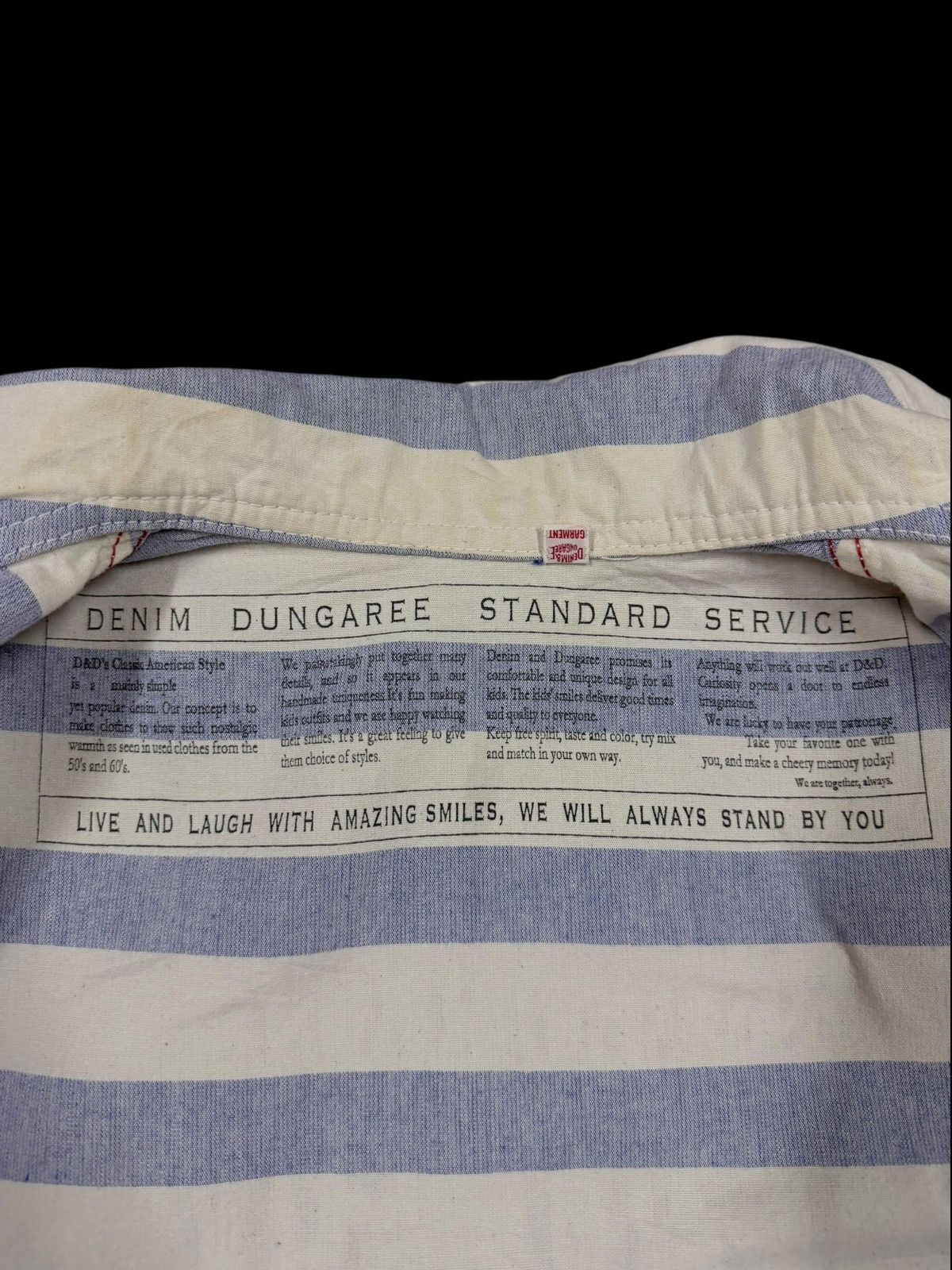 Denime Denime Dungaree Shawl Color Handloom Striped Jacket Size US S / EU 44-46 / 1 - 17 Thumbnail