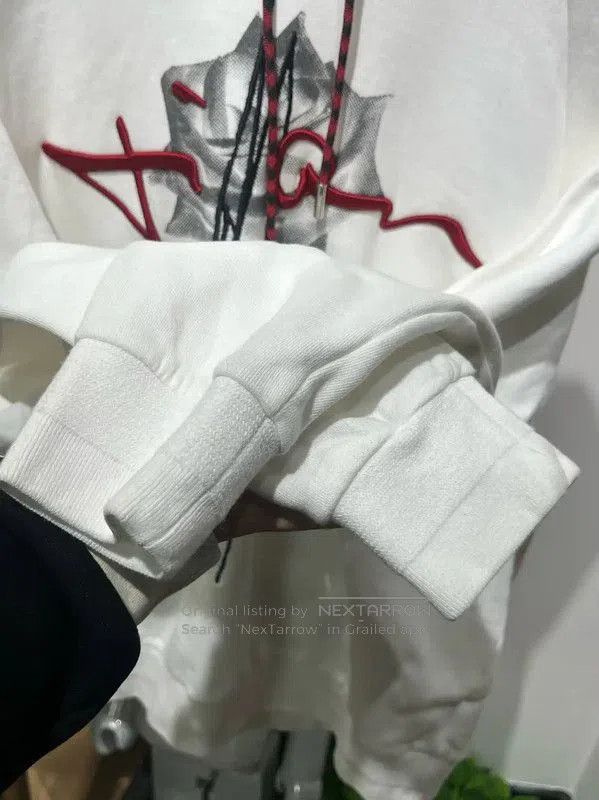 Dior Dior White Cotton Floral Long Sleeve Hoodie . Size L / US 10 / IT 46 - 7 Thumbnail