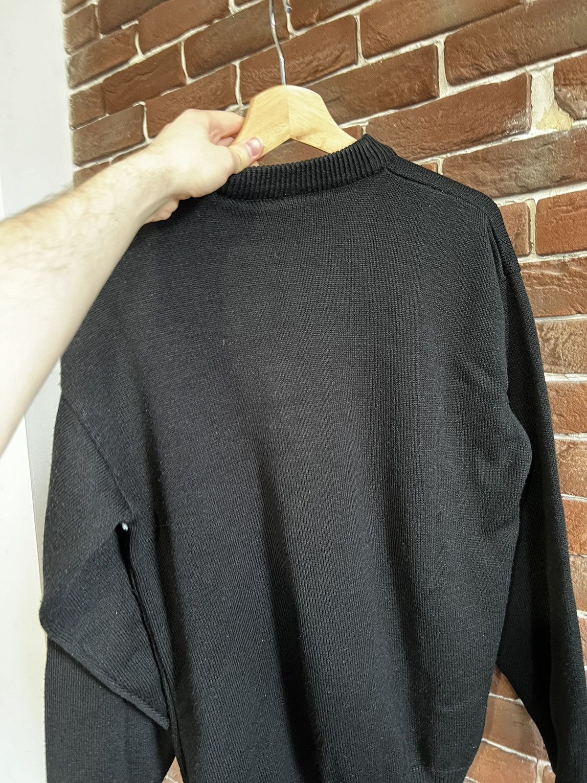 Diesel Diesel Knit Sweater Vintage 90s Spellout Logo Hype Black XL Size US XL / EU 56 / 4 - 4 Thumbnail