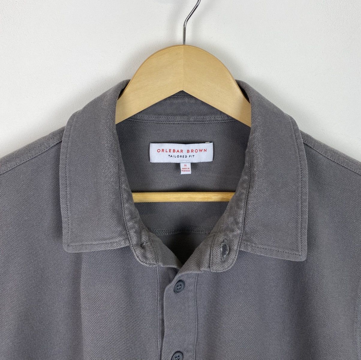 Orlebar Brown Orlebar Brown Tailored Fit Polo Shirt Men’s Size XL Gray Top Size US XL / EU 56 / 4 - 3 Thumbnail