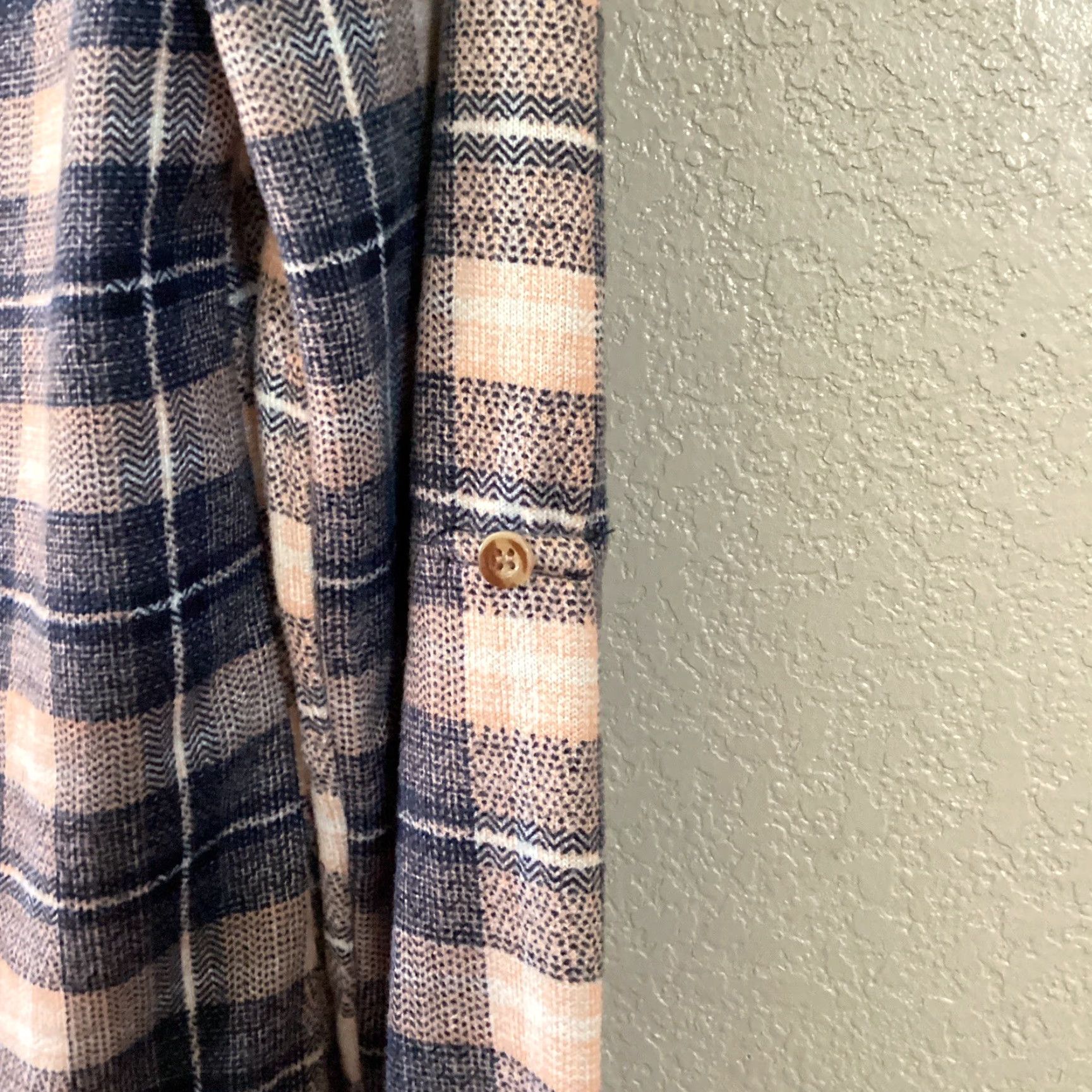 Vintage Eden & Olivia Shirt Women S Blue Plaid Button Up Roll Tab Long Sleeve Size S / US 4 / IT 40 - 5 Thumbnail