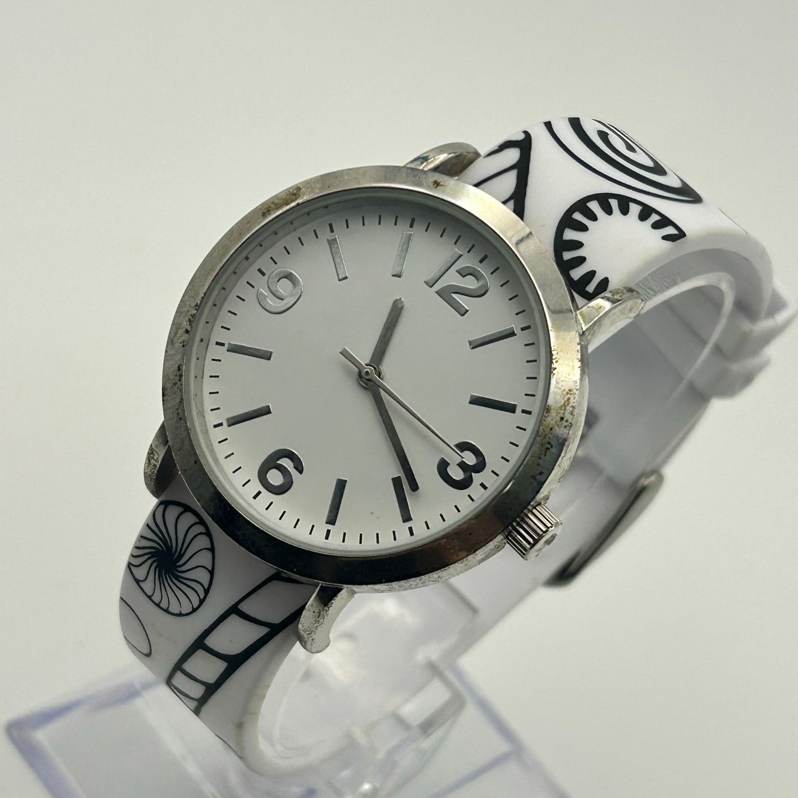 Other Doodlz Color Your Own 36mm Black & White Silicon Band Watch Size ONE SIZE - 1 Thumbnail