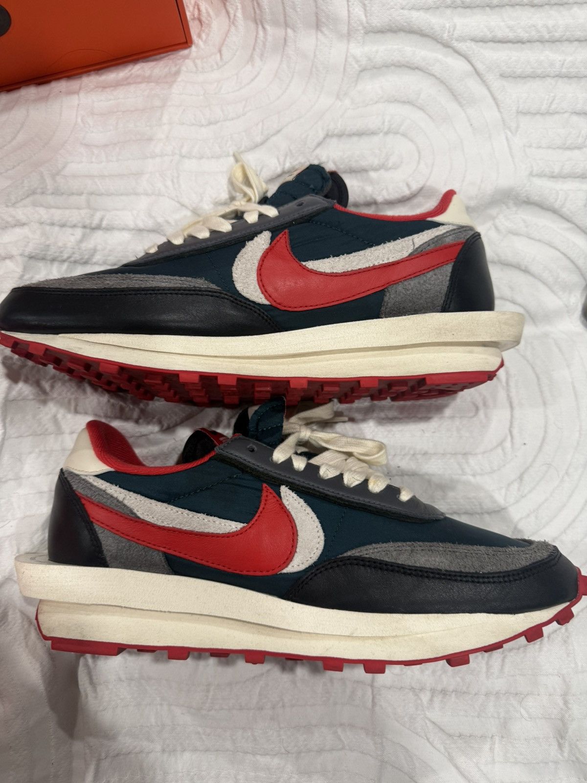 Nike × Sacai × Undercover Nike waffle sacai size 10.5 red/black/white Size US 10.5 / EU 43-44 - 3 Thumbnail