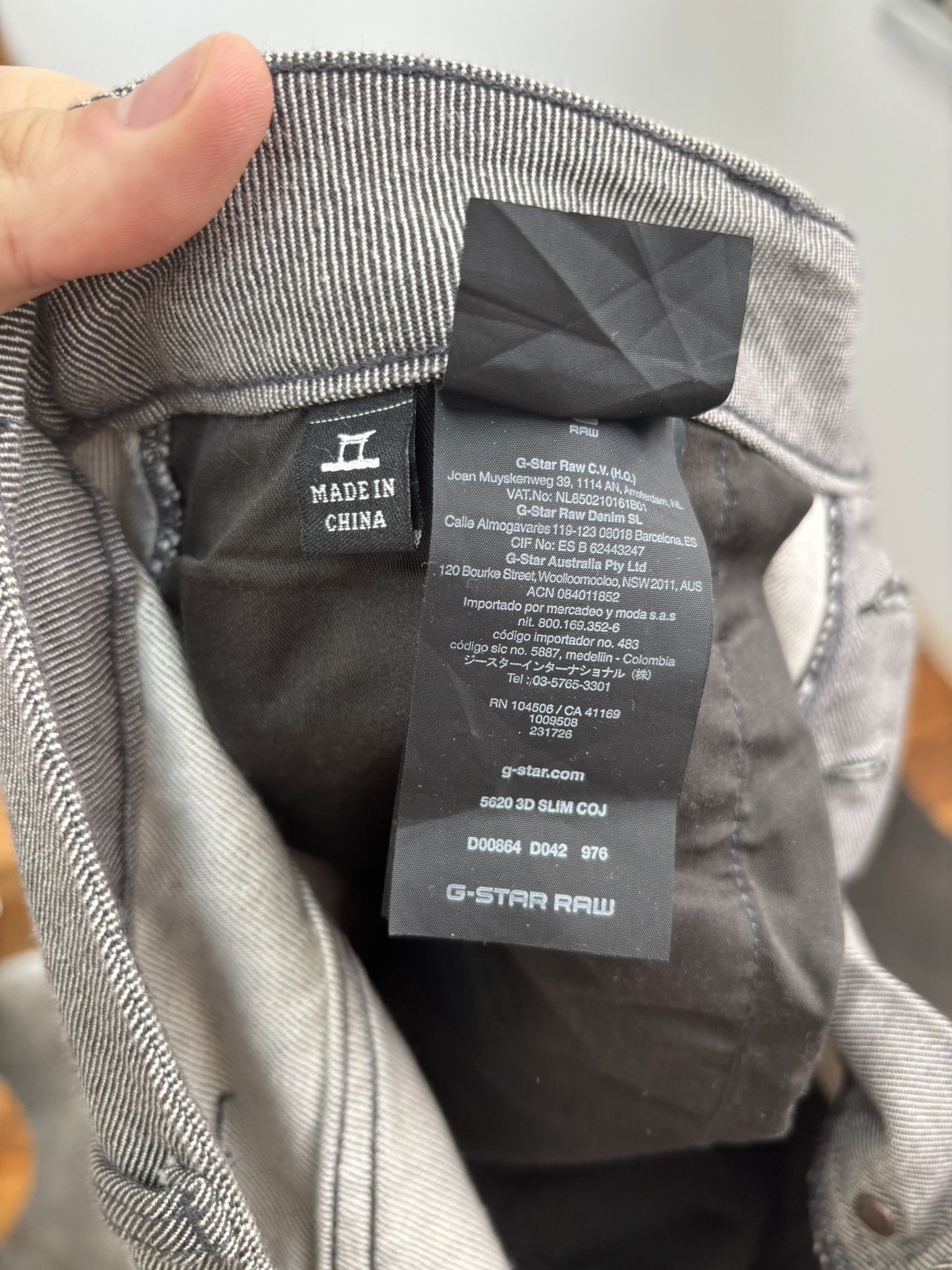 G-Star G-Star RAW 5620 3D Slim Fit Moto Pants - Gray 31 X 32 Size US 31 - 10 Thumbnail
