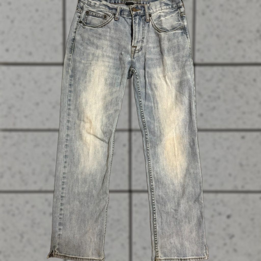 American Eagle Outfitters American Eagle Jeans Mens 28x30 Original Straight Light Wash Jeans Regular Blue 5-Pocket Stretch Denim Casual Mens Size US 28 / EU 44 - 1 Thumbnail