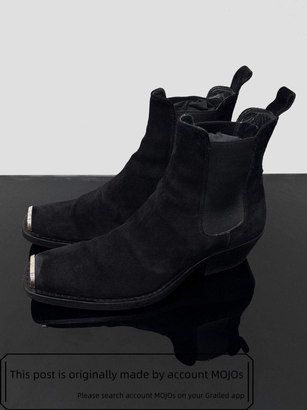 Sz 40 Calvin Klein 205W39NYC Metal Front Boots mojos1157