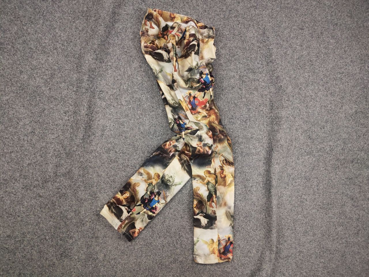Vintage Vintage Design with angel Renaissance print pants Y2K Style Size US 34 / EU 50 - 1 Thumbnail