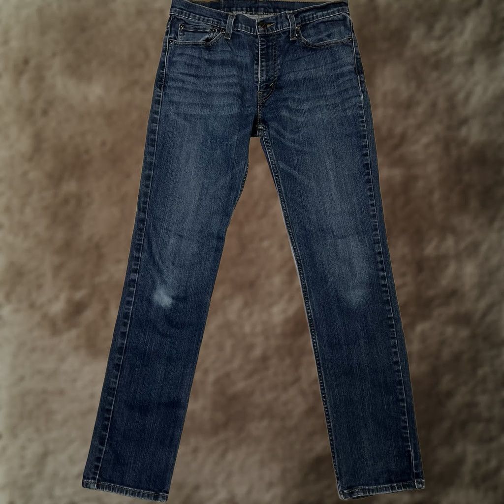 Levi's VINTAGE Levi's 511 Slim Fit Jeans Pants 33 34 Size 30x31 Denim Blue Cotton Blend Stretch 5-Pocket Men Regular Pants Jeans Mens Slim Fit Blue 511 Size US 33 - 1 Thumbnail