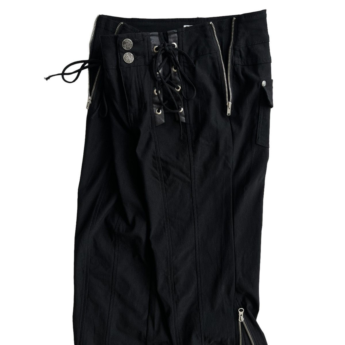 If Six Was Nine × Japanese Brand × Le Grande Bleu (L.G.B.) OZZ ON GOTHIC PANTS SIDE ZIP Size 26" / US 2 / IT 38 - 2 Thumbnail