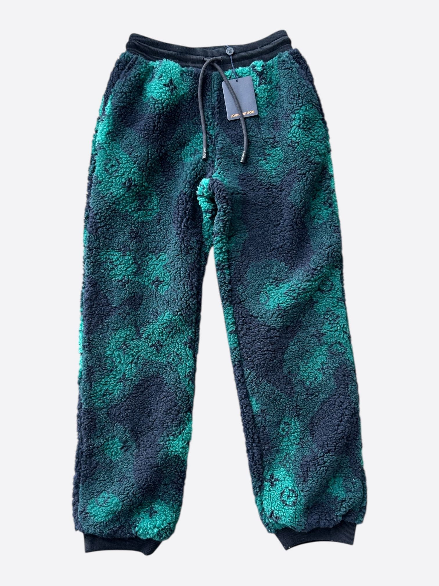 Louis Vuitton Louis Vuitton Green Camouflage Monogram Fleece Sweatpants Size US 32 / EU 48 - 1 Thumbnail