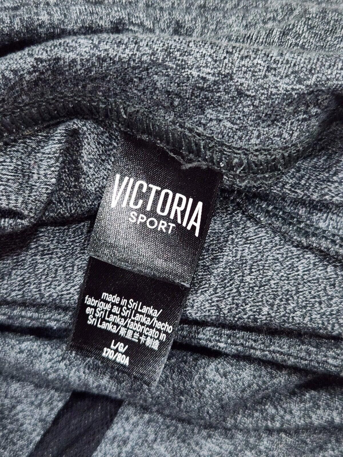 Designer Victoria Sport Leggings Large Capri Length Gray Black Size 36" / US 14 / IT 50 - 3 Thumbnail