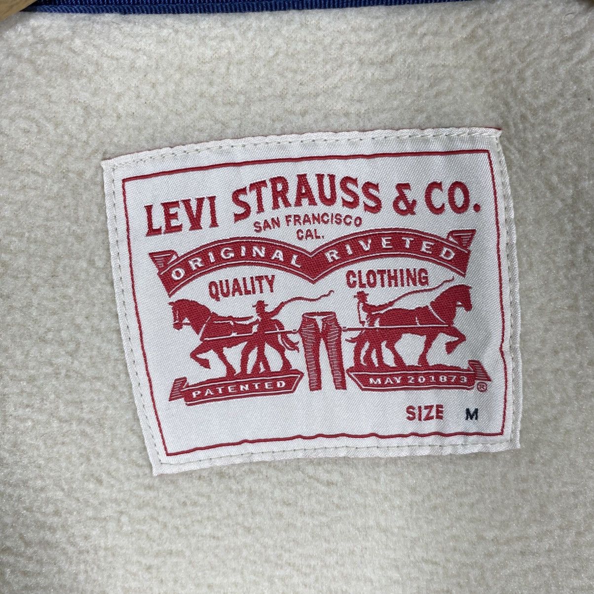 Levi's Levis Sherpa Fleece Zipper Jacket M Size Beige Colour Size US M / EU 48-50 / 2 - 8 Thumbnail
