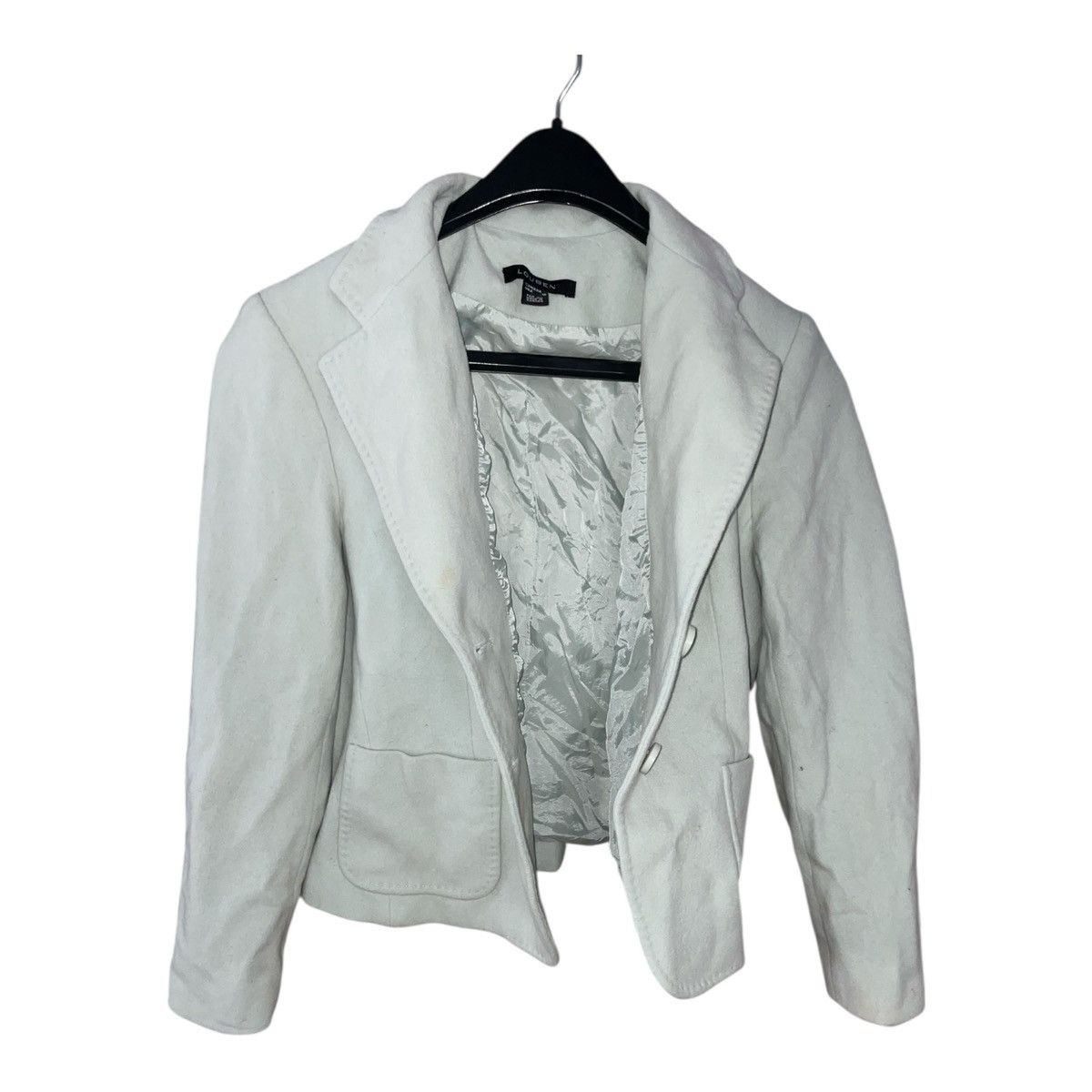 LOUBEN Louben Vintage Women’s Size 10 Wool Cashmere Blazer Jacket Size L / US 10 / IT 46 - 2 Thumbnail