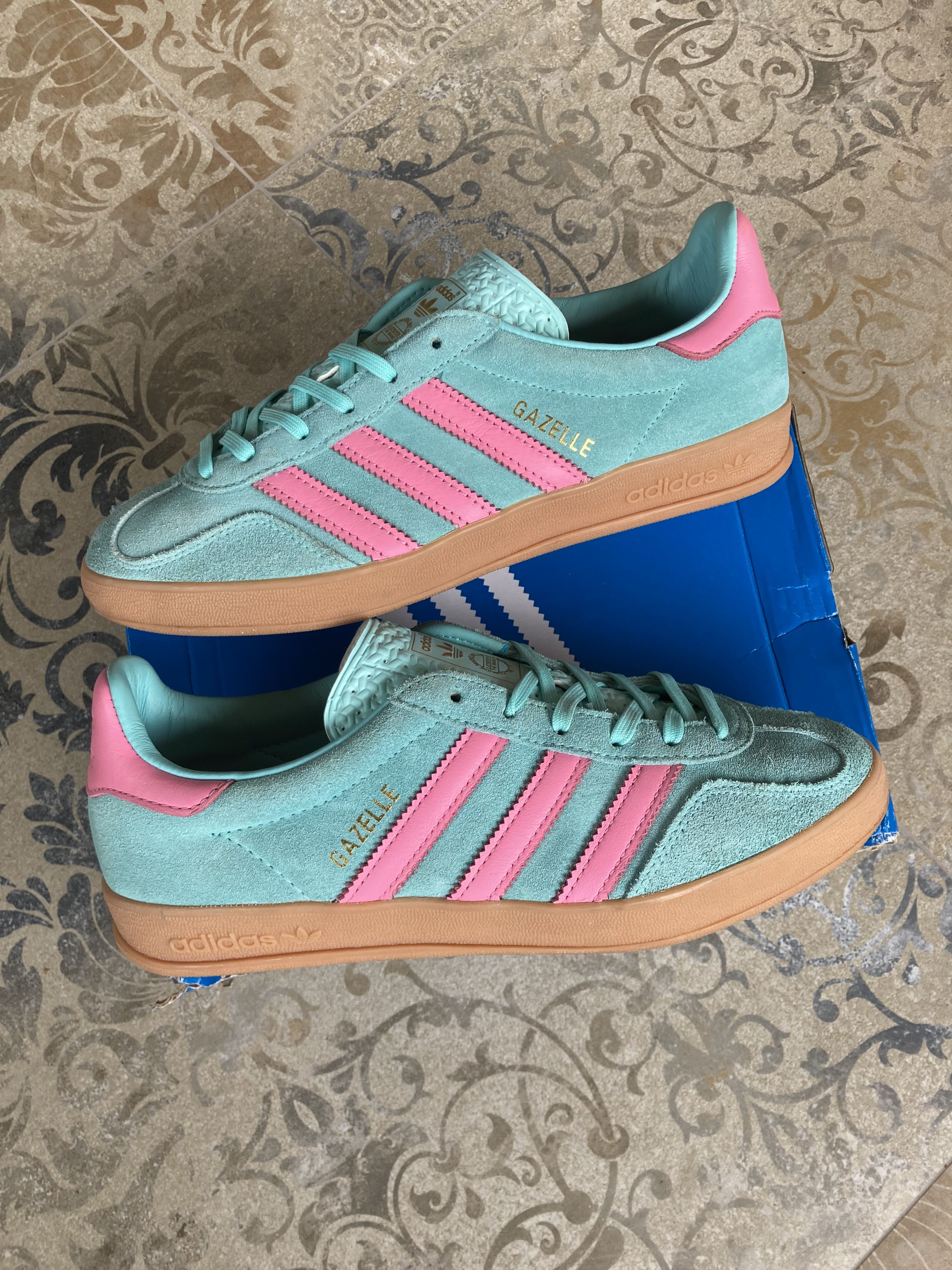 adidas gazelle silver green womens Adidas Gazelle Inter Miami main image 1