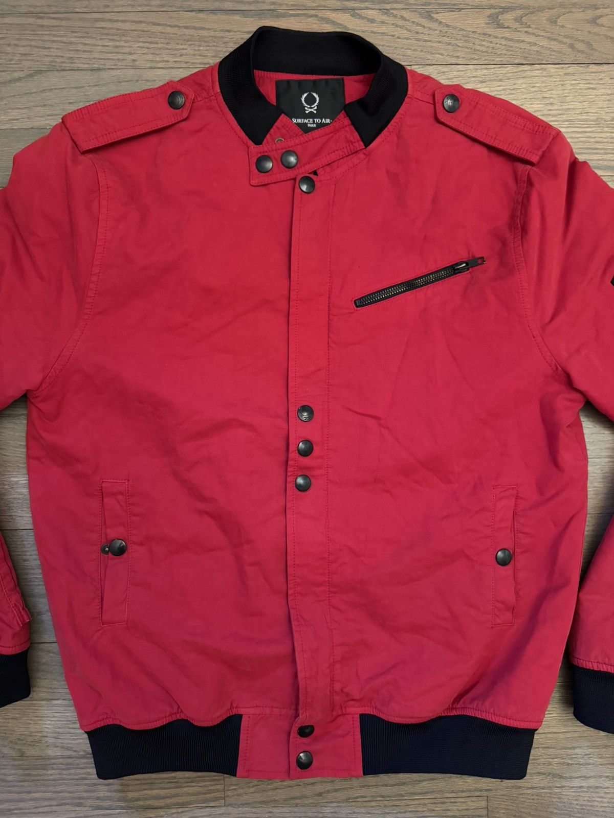 Surface To Air Surface To Air Paris Red Bomber Jacket Size US L / EU 52-54 / 3 - 2 Thumbnail