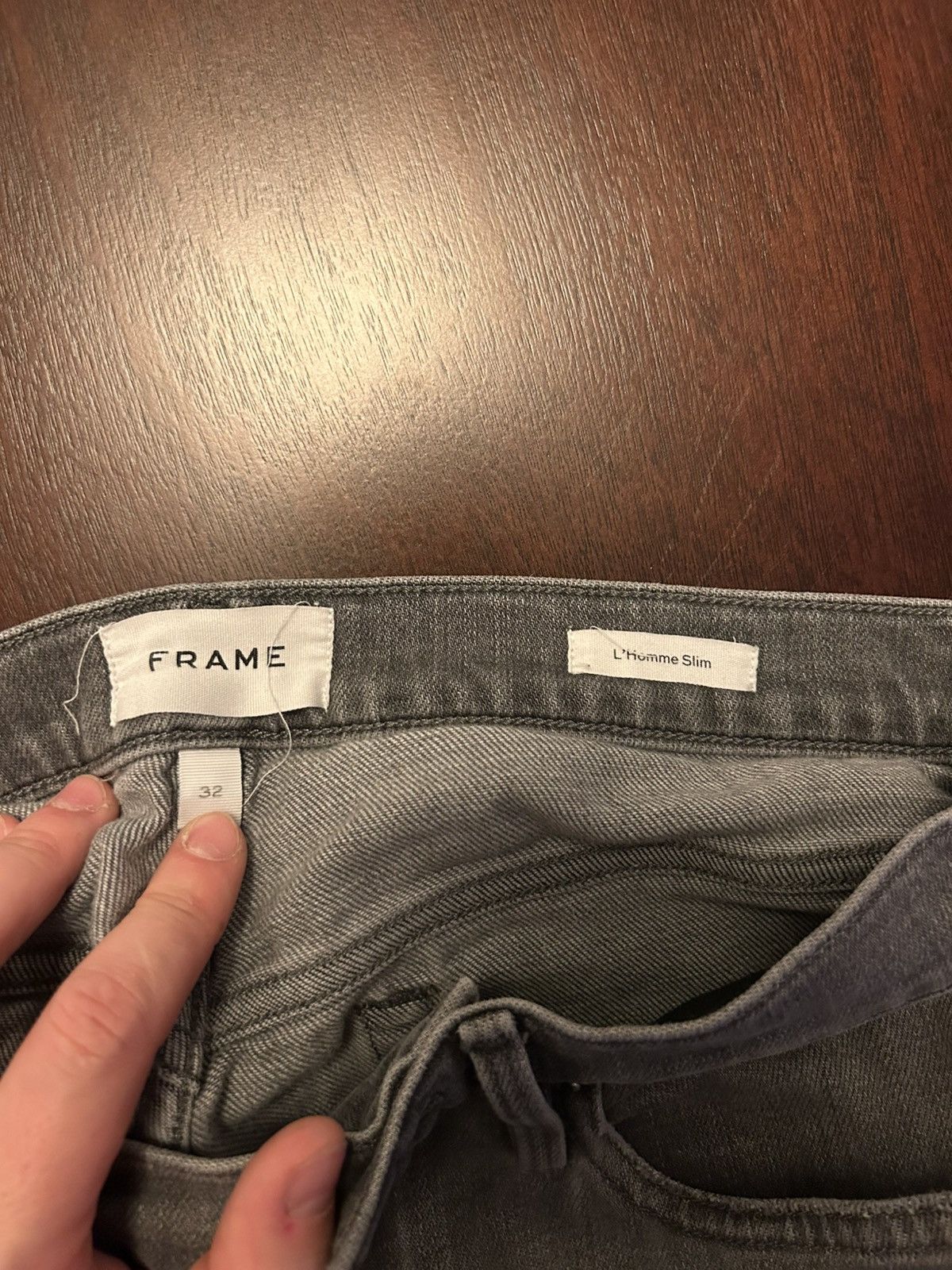 Frame Frame Grey Washed Denim Size US 32 / EU 48 - 9 Thumbnail