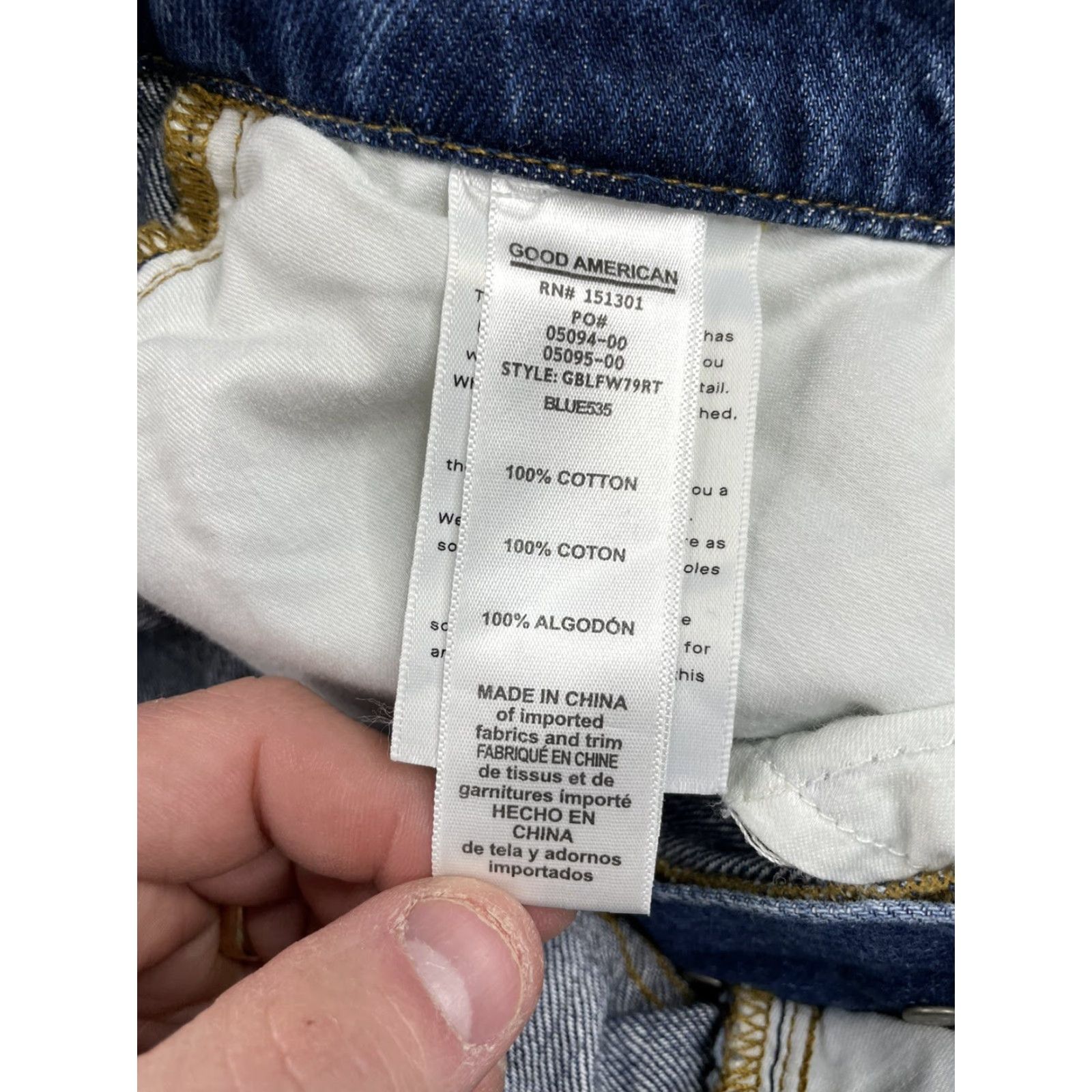 Good American Good American Good Boy Jeans Size 6/28 High Rise Slit Straight Denim Womens Jeans Size 28" / US 6 / IT 42 - 6 Thumbnail