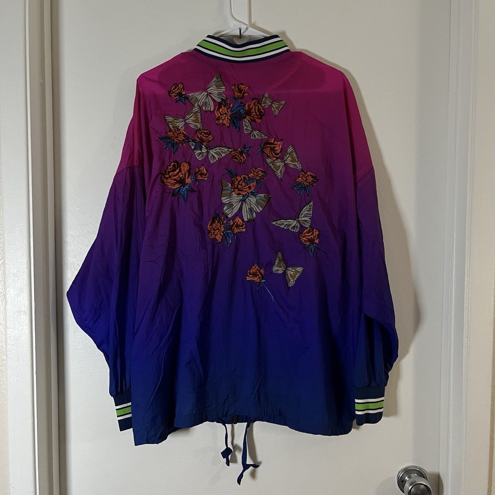 Other Silence + Noise Y2K Sz M Windbreaker Embroidery Butterfly Size M / US 6-8 / IT 42-44 - 7 Thumbnail
