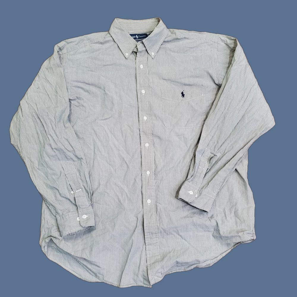 Ralph Lauren Ralph Lauren Mens Shirt Yarmouth Long Sleeve Button-Down Check Green Size US L / EU 52-54 / 3 - 1 Thumbnail
