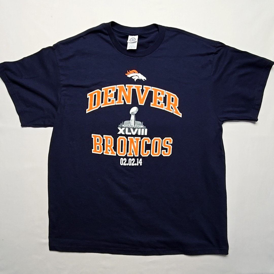 Delta Denver Broncos Super Bowl XLVIII Tee Blue XL Football Shirt Size US XL / EU 56 / 4 - 1 Thumbnail