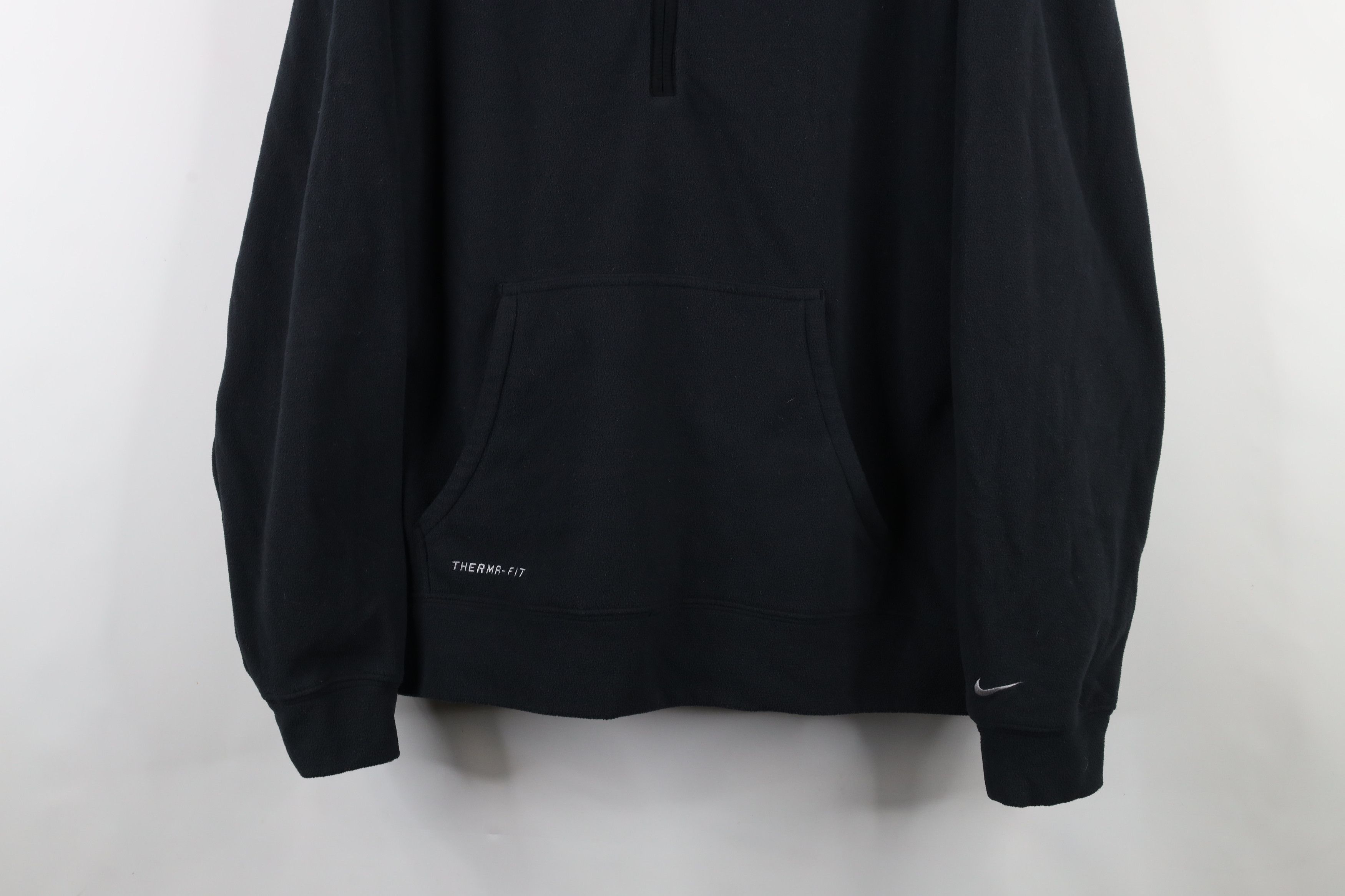 Nike × Vintage Vintage Nike Mini Swoosh Ohio State University Fleece Hoodie Size US XXL / EU 58 / 5 - 3 Thumbnail