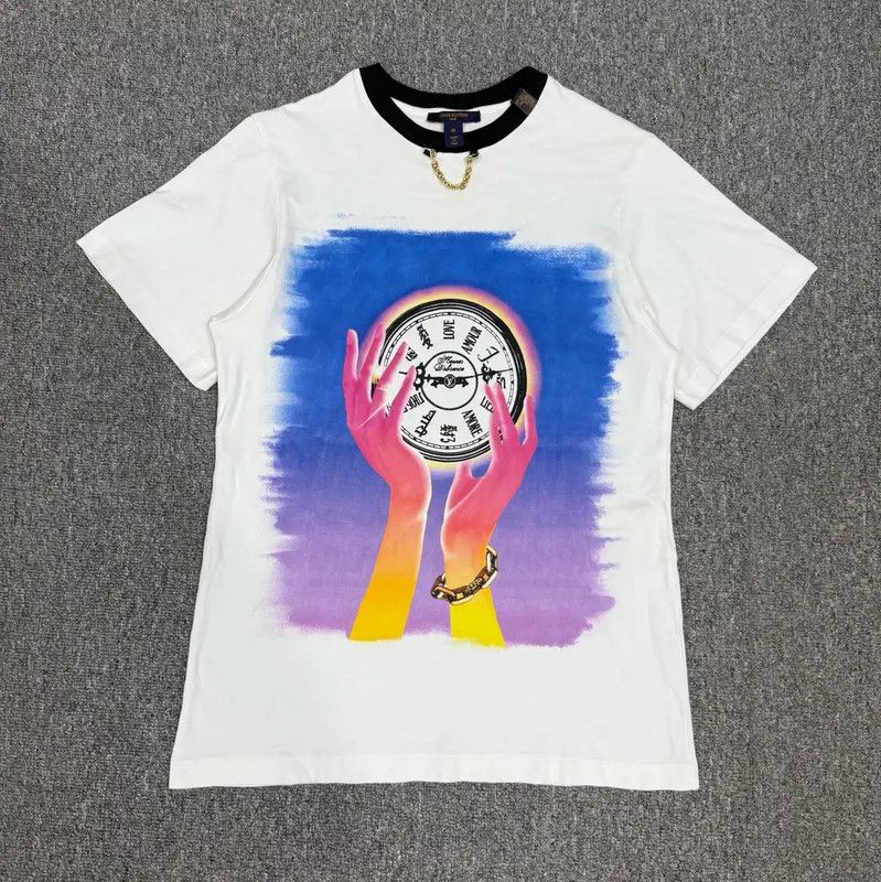 Louis Vuitton Louis Vuitton Women's Cotton T-shirt with Graphic Design 0089 Size M / US 6-8 / IT 42-44 - 1 Thumbnail