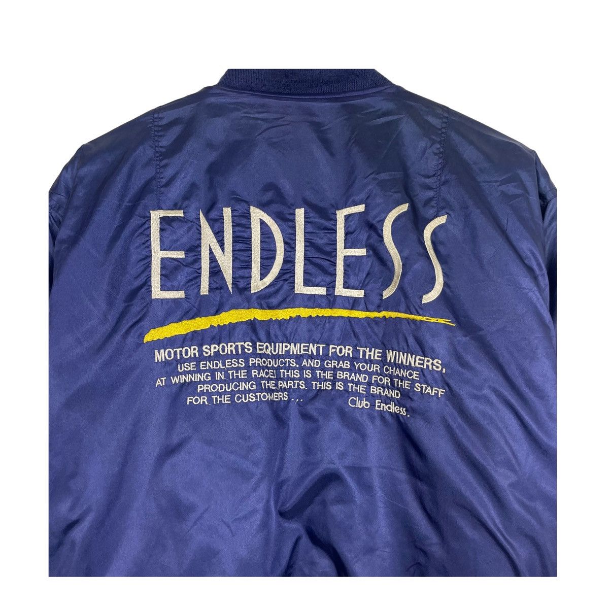 Japanese Brand × Vintage 💥80s JAPAN ENDLESS RACING BOMBER JACKET Size US L / EU 52-54 / 3 - 10 Thumbnail