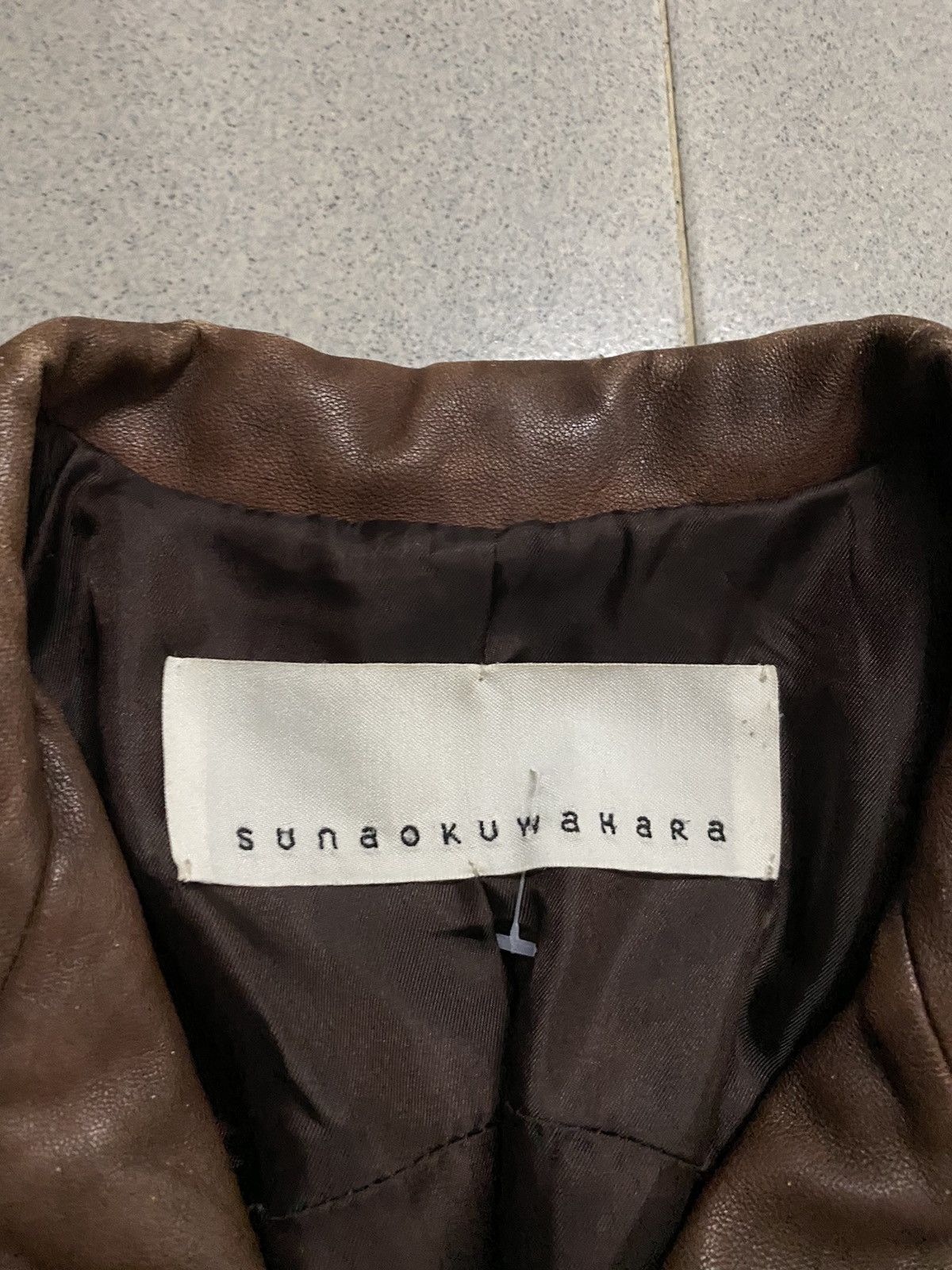Issey Miyake × Vintage Vintage Issey Miyake Sunaokuwahara Leather Jacket Size M / US 6-8 / IT 42-44 - 6 Thumbnail