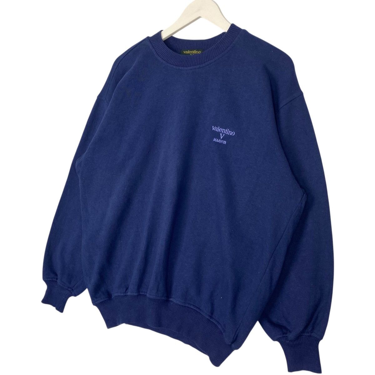 Vintage Vintage Valentino Majesta Sweatshirt Crewneck Blue Size M Size M / US 6-8 / IT 42-44 - 2 Thumbnail